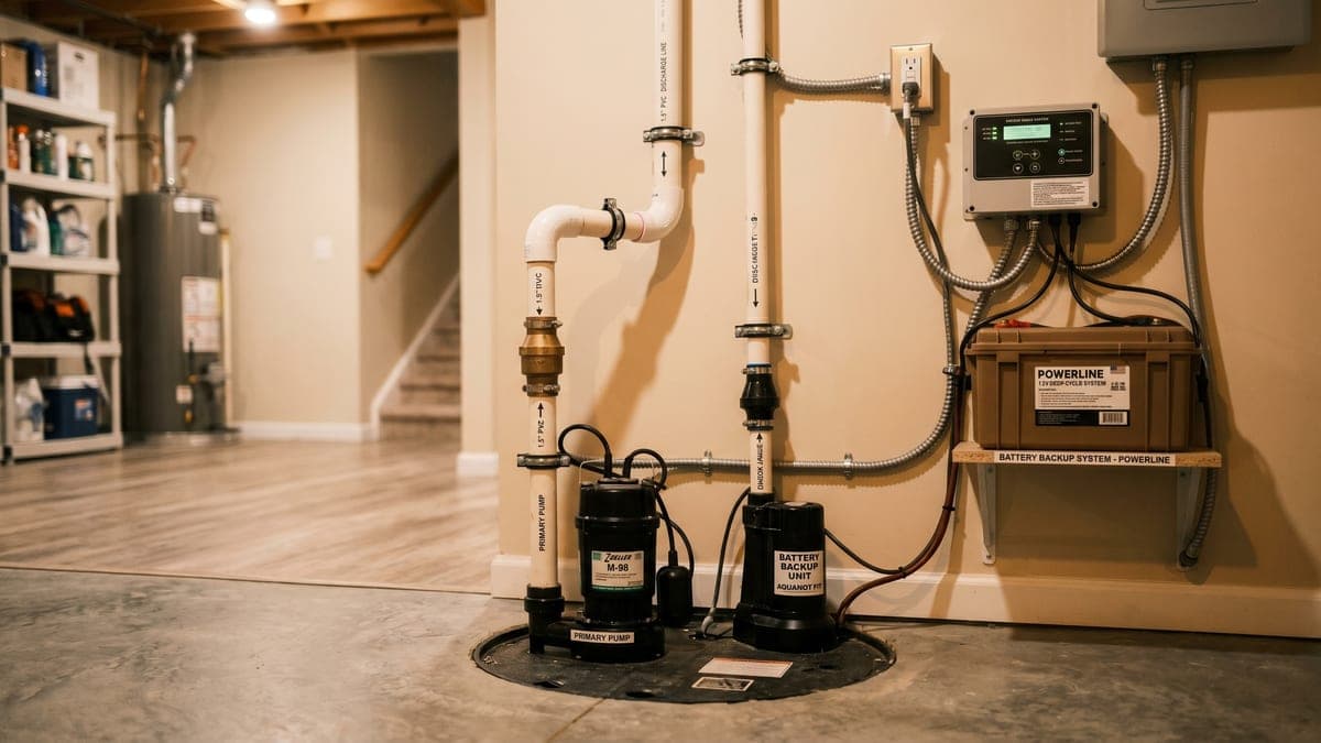 Basement Sump Pump System Installation — Dilworth Home