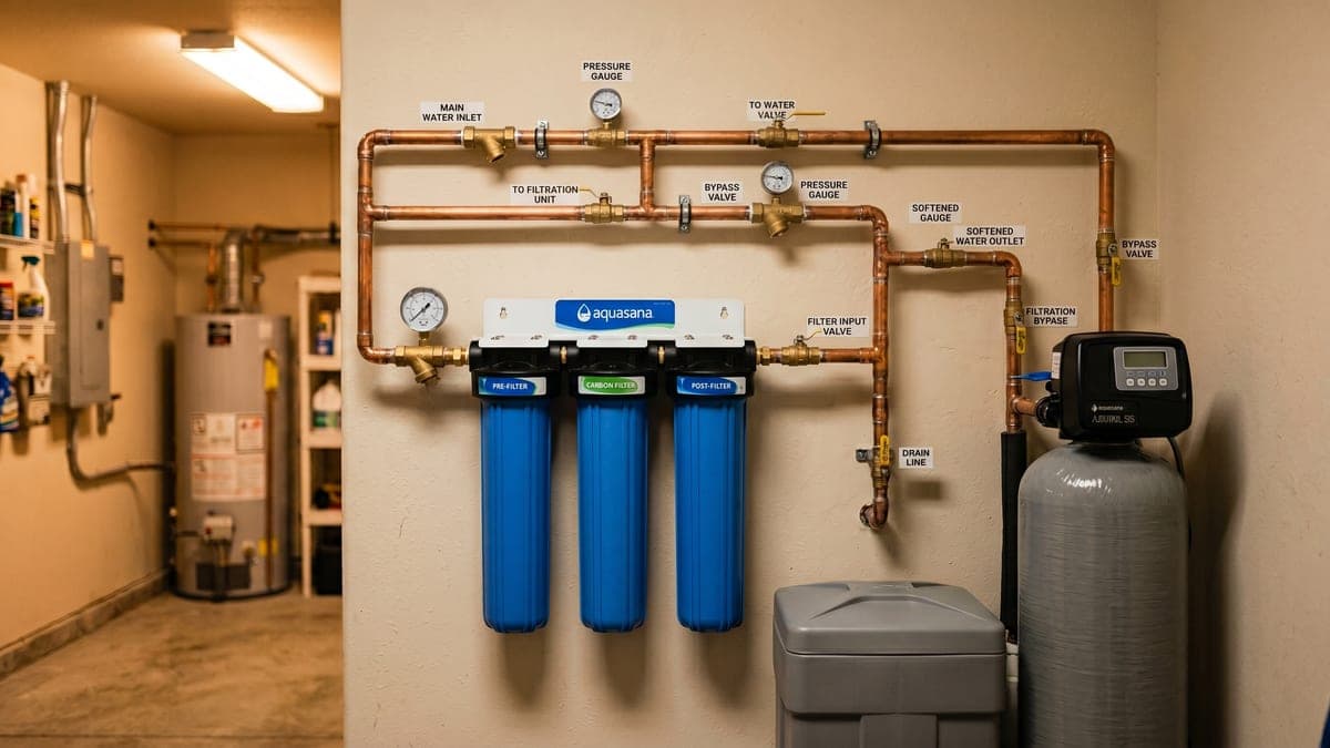Whole-Home Water Filtration Installation — Huntersville Home